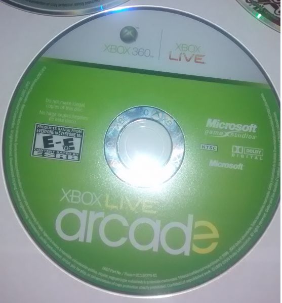 * Xbox Arcade Live - Só o CD